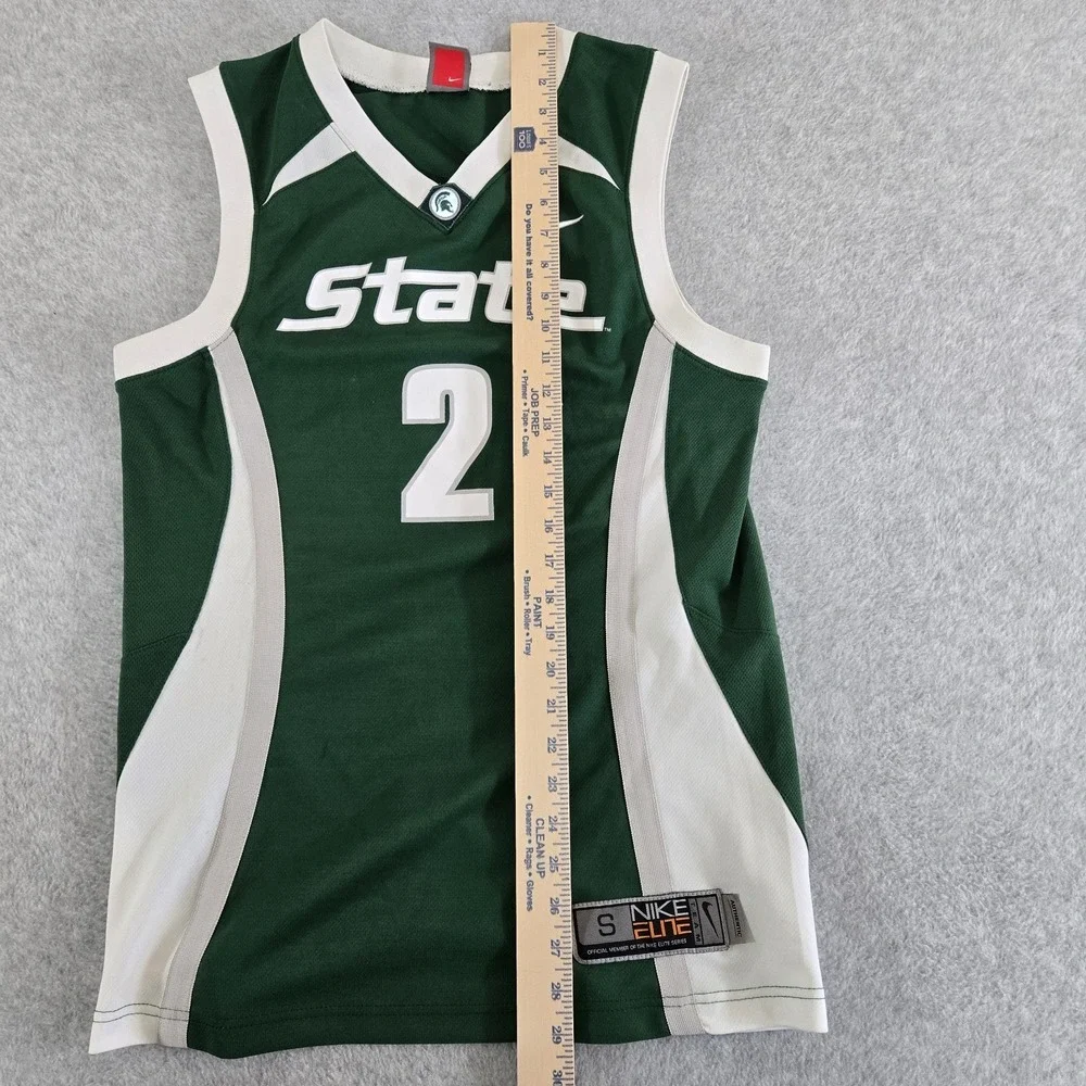 Michigan‎ State Spartans Nike Elite Basketball Jersey Team Mens Small #2 Y2K VTG